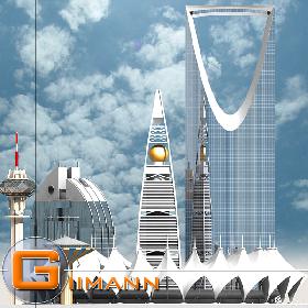 Riyadh Skyscrapers 3D
